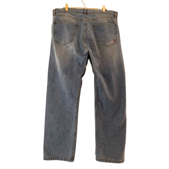 169. DJERF AVENUE Boyfriend Relaxed Style Denim Jeans Embroidered $140 Sz 31 EUC - Picture 4 of 5